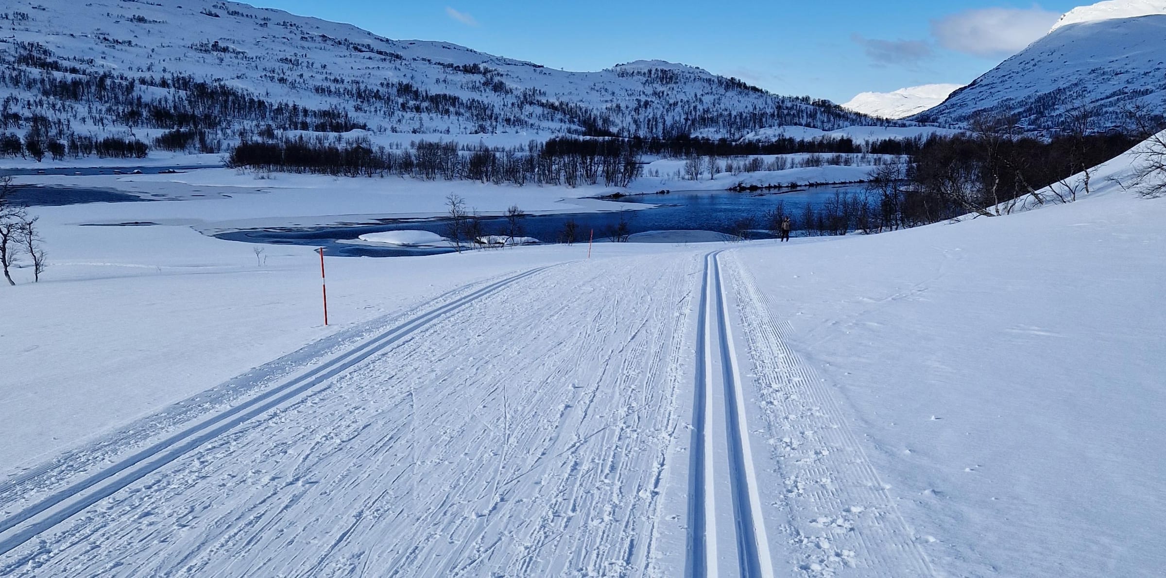 Skiløpere i løypenettet i Sysendalen